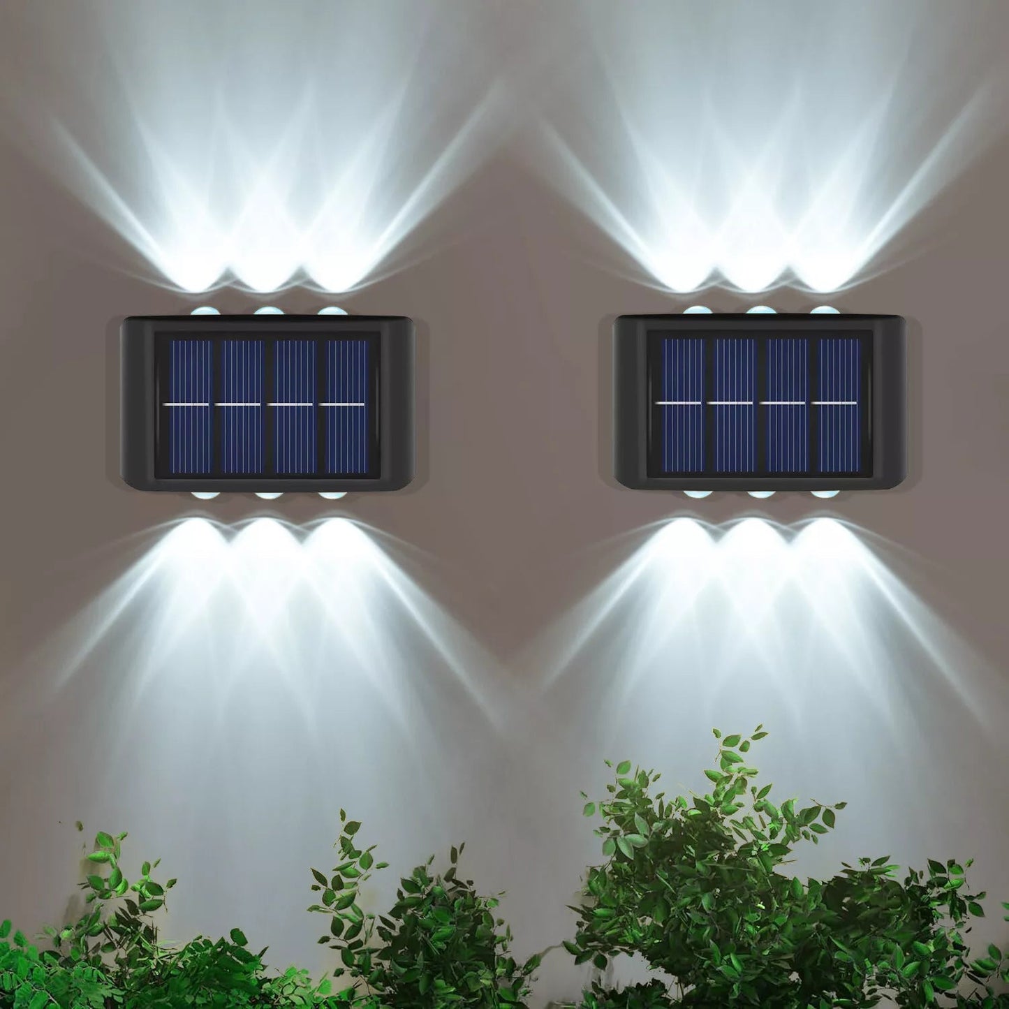 Talvor Solarne Lampki Ścienne na ścianie