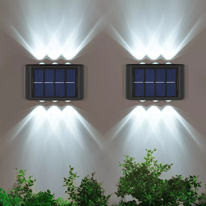 Talvor Solarne Lampki Ścienne na ścianie