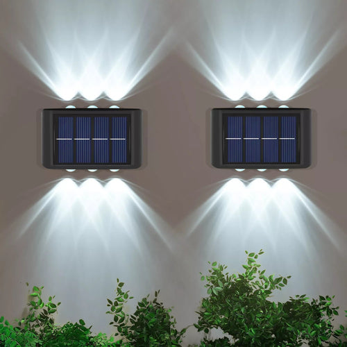 Talvor Solarne Lampki Ścienne na ścianie