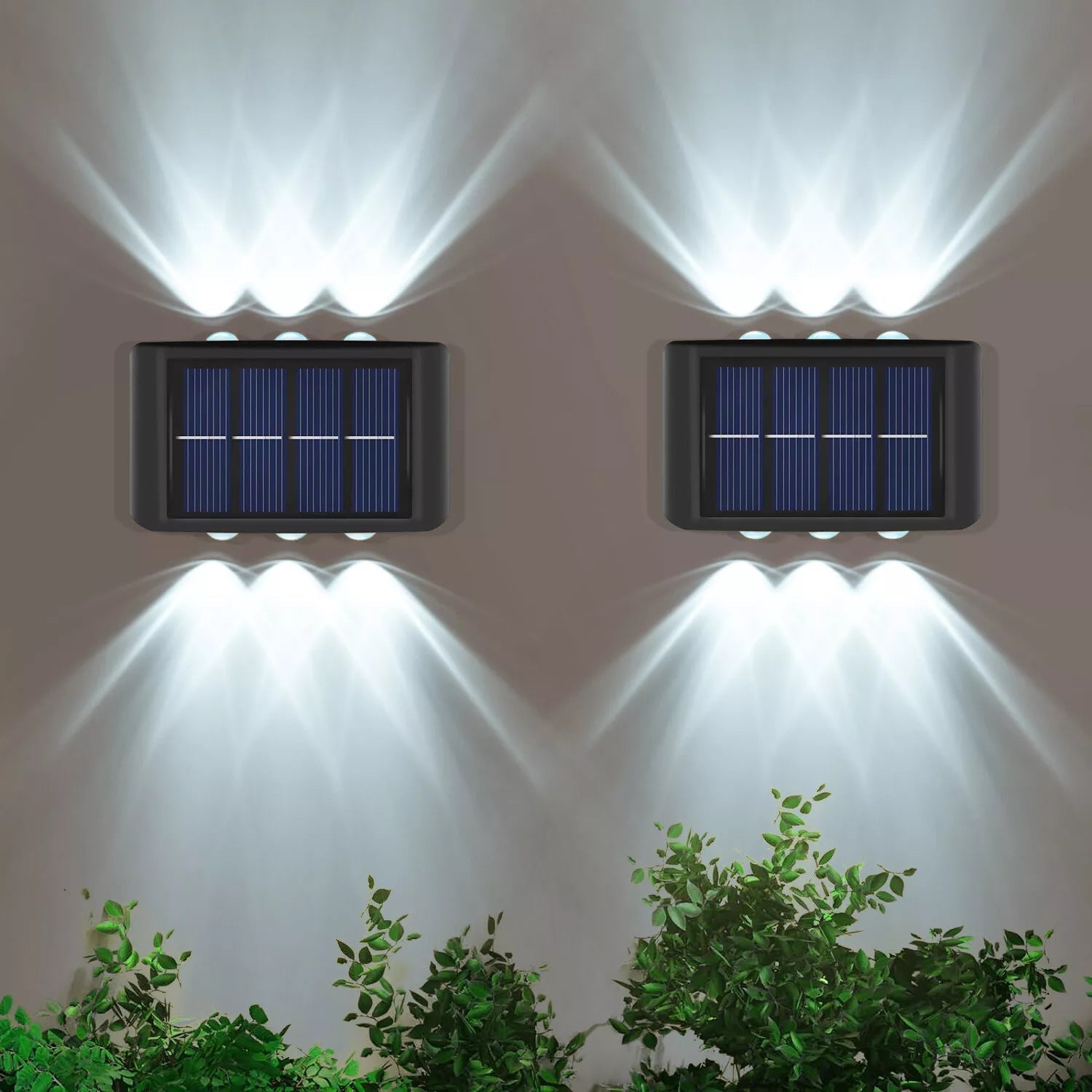 Talvor Solarne Lampki Ścienne na ścianie