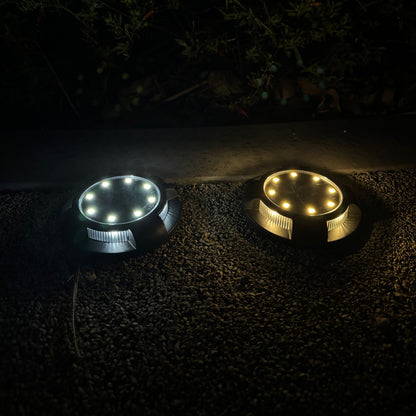 Nyrion Solarne Lampki Gruntowe w ogrodzie