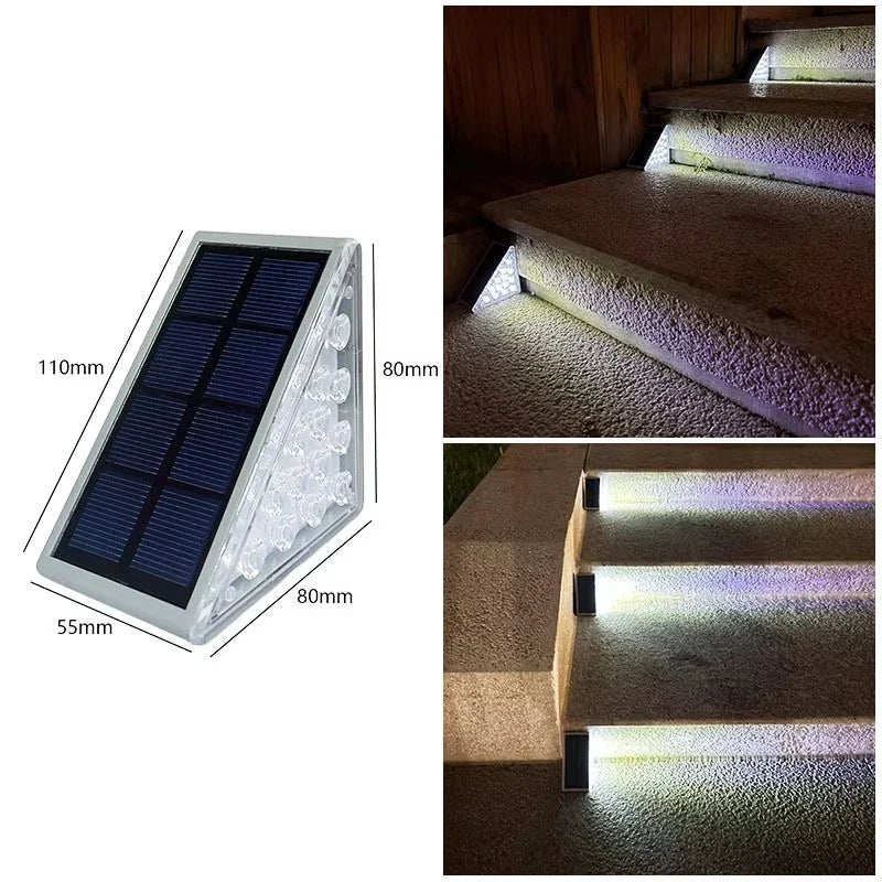 Ombrale Solarne Lampki Schodowe Pro wieczorem